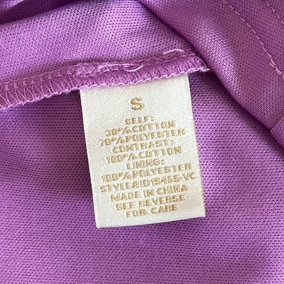 VICI Eyelet Tiered Ruffle Sleeve Women's Purple Maxi Dress Small - Picture 15 of 15